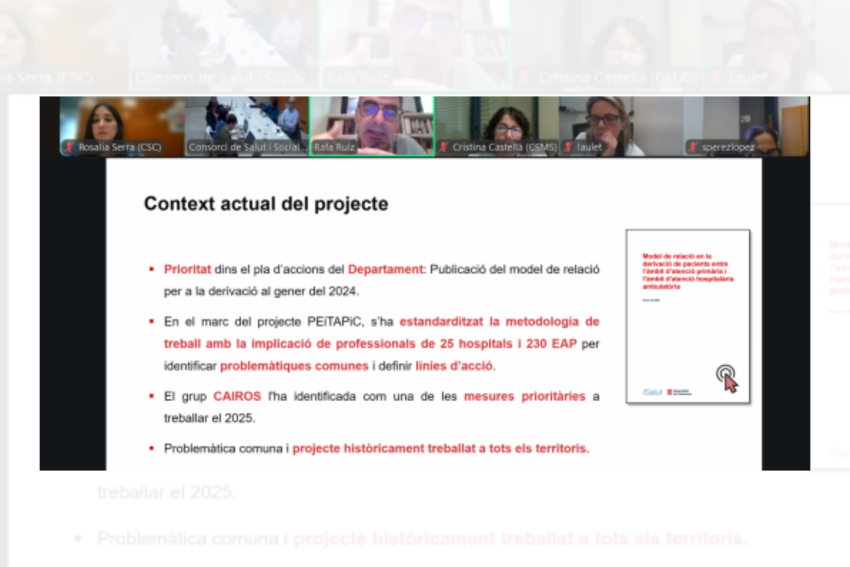 projecte entre l'APiC i l'Atenció Hospitalària