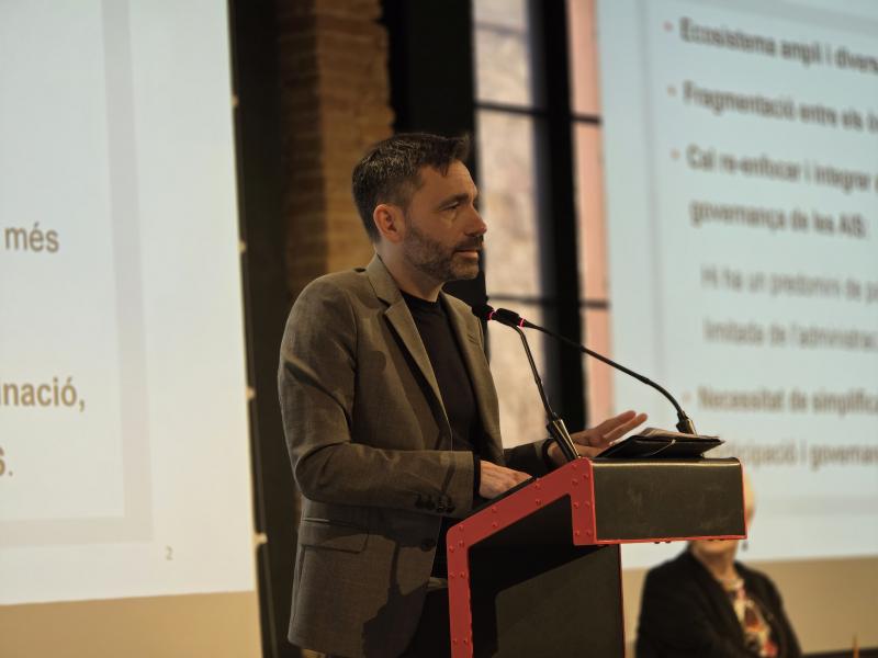 David Elvira, a la jornada "Governança territorial en salut"