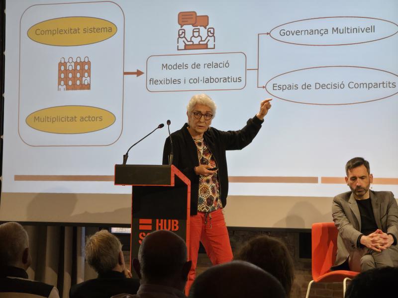 Encarna Grifell, a la jornada "Governança territorial en salut"