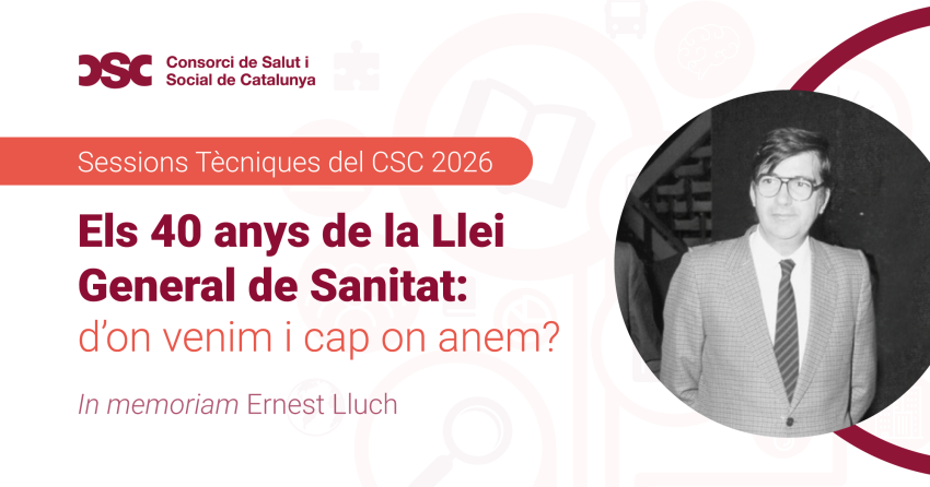 Imatge de la Sessió Tècnica "Els 40 anys de la Llei General de Sanitat"