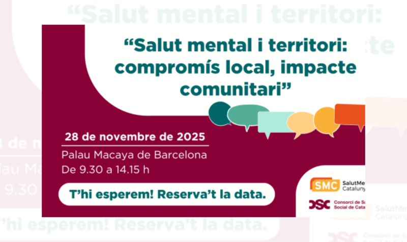 Jornada "Salut mental i territori: compromís local, impacte comunitari"