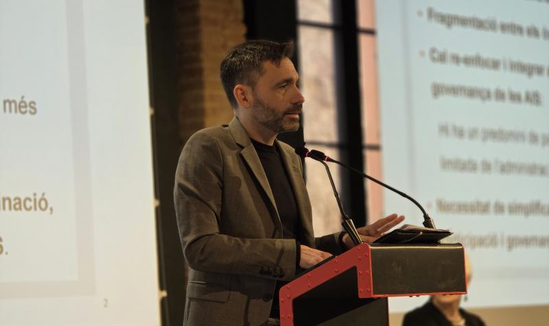 David Elvira, a la jornada "Governança territorial en salut"