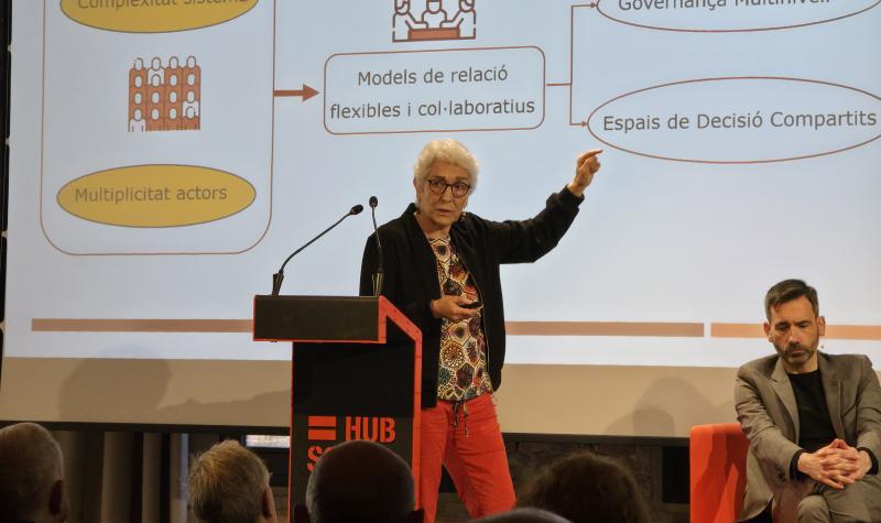 Encarna Grifell, a la jornada "Governança territorial en salut"